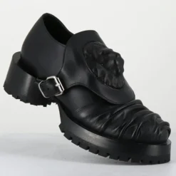 Derbies en Cuir lion noires - Talon : 9.5cm-SDM Outlet