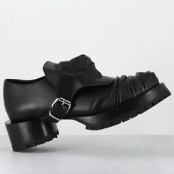 Derbies en Cuir lion noires - Talon : 9.5cm-SDM Outlet