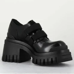 Derbies en Cuir M6349 noires - Talon : 5.5cm-Premiata Outlet