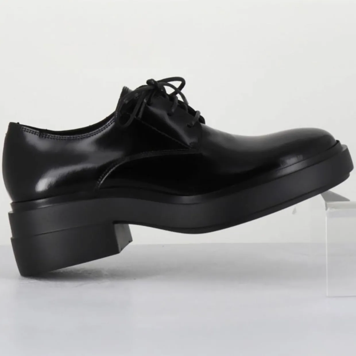 Femme Vic Matie Derbies^Derbies en Cuir noires - Talon 5.5 cm