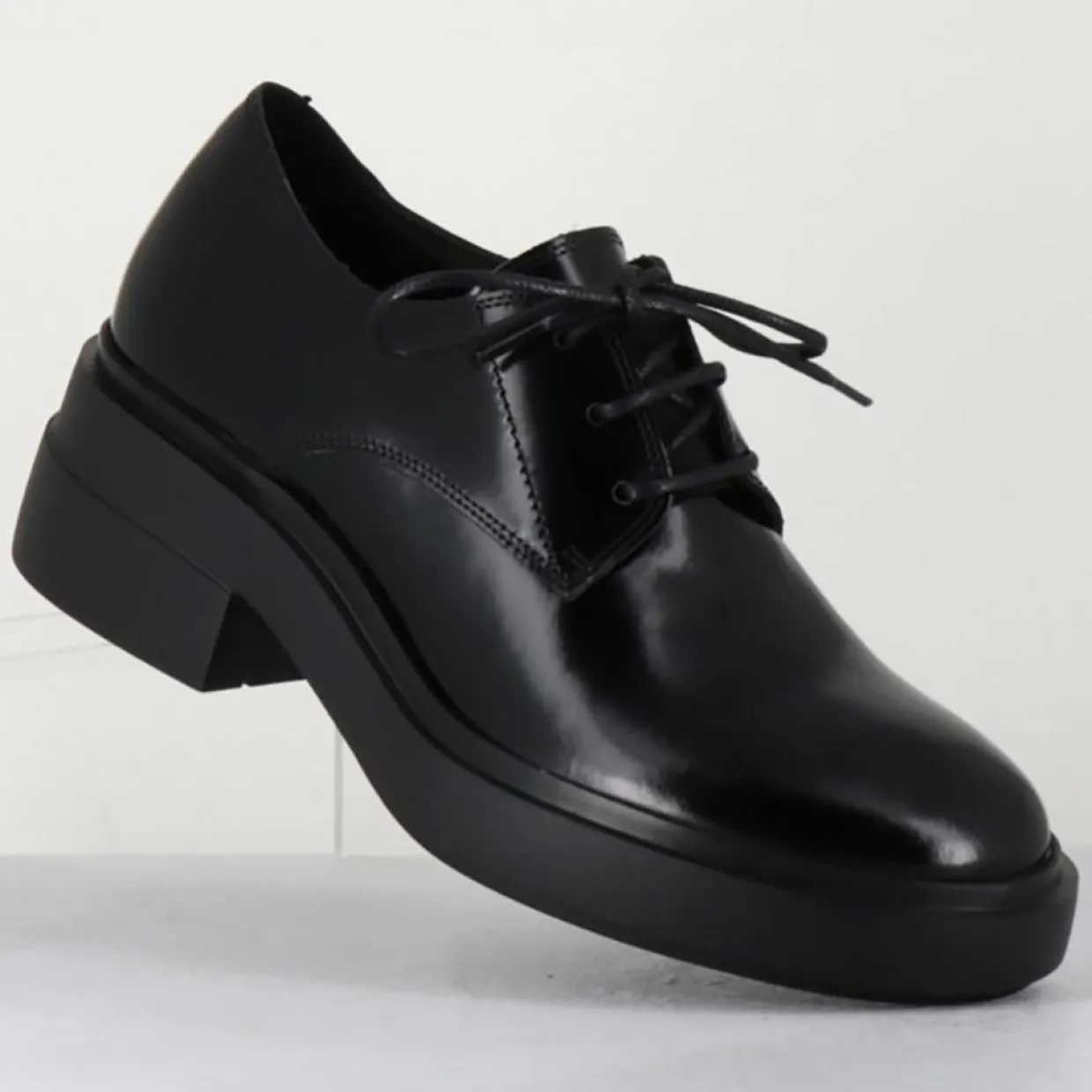 Femme Vic Matie Derbies^Derbies en Cuir noires - Talon 5.5 cm