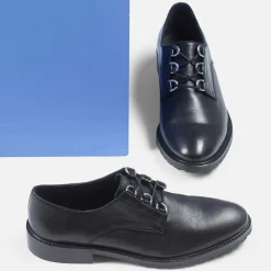 Derbies en Cuir Volido noires-Cosmoparis Hot