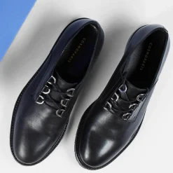Derbies en Cuir Volido noires-Cosmoparis Hot