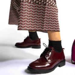Derbies en Cuir Votel bordeaux-Cosmoparis Online