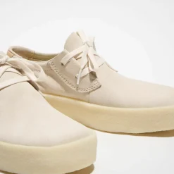 Homme Clarks Derbies^Derbies en Velours de Cuir Ashcott Cup écrues