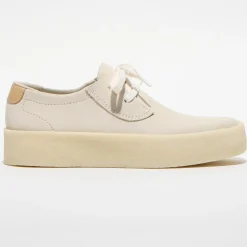 Homme Clarks Derbies^Derbies en Velours de Cuir Ashcott Cup écrues