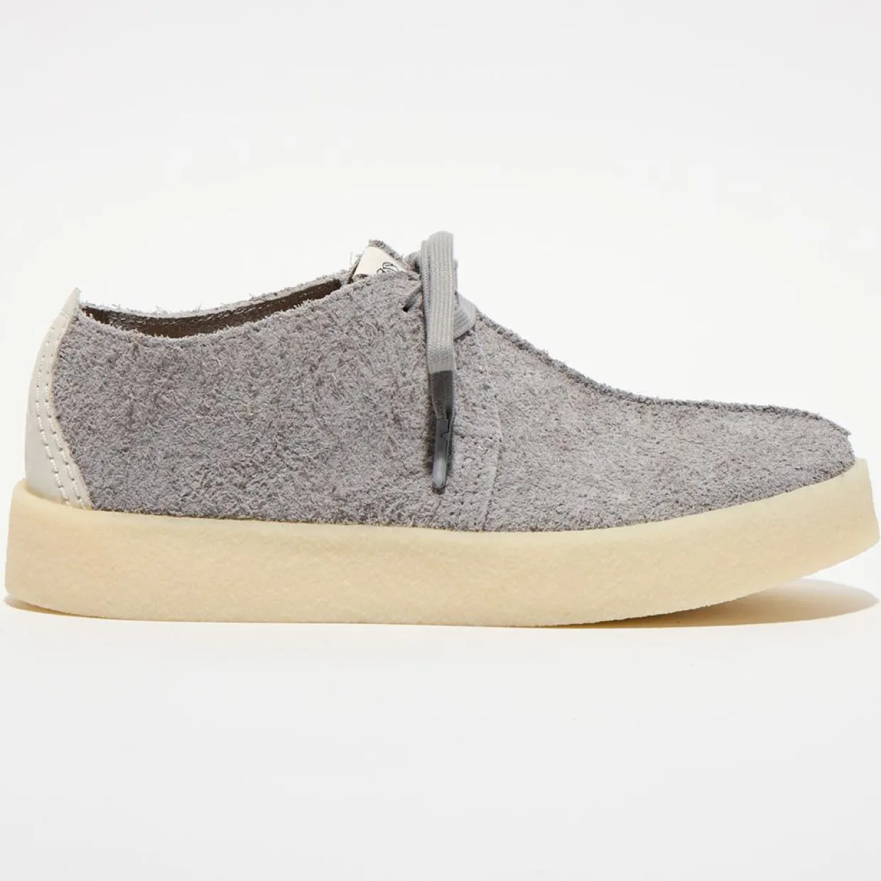 Derbies en Velours de Cuir texturé Trek Cup grises-Clarks New