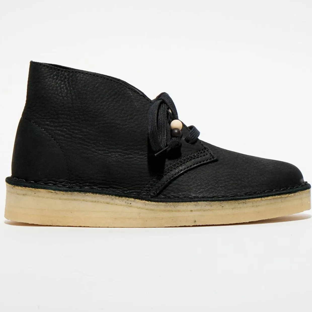 Femme Clarks Bottines^Desert boots en Velours de Cuir Coal noires