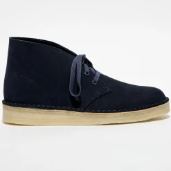 Homme Clarks Boots^Desert boots en Velours de Cuir Coal marine