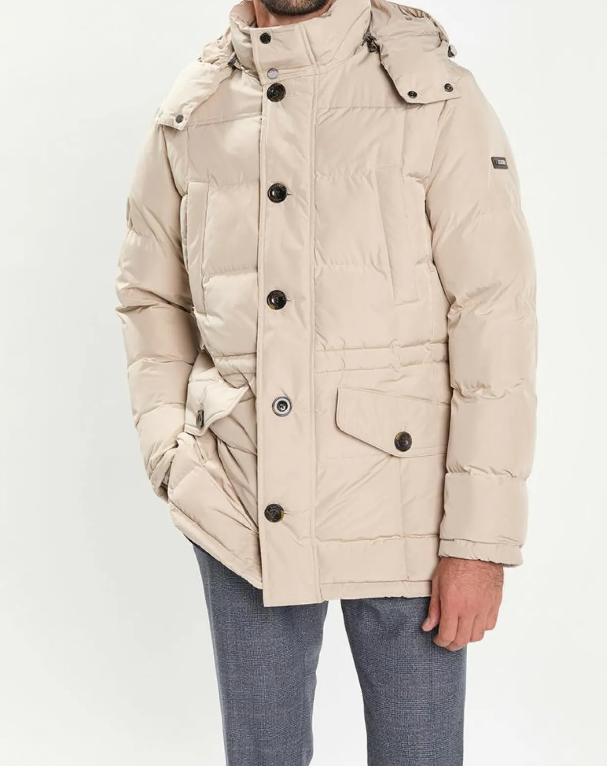 Homme Hackett London Manteaux^Doudoune 3/4 beige