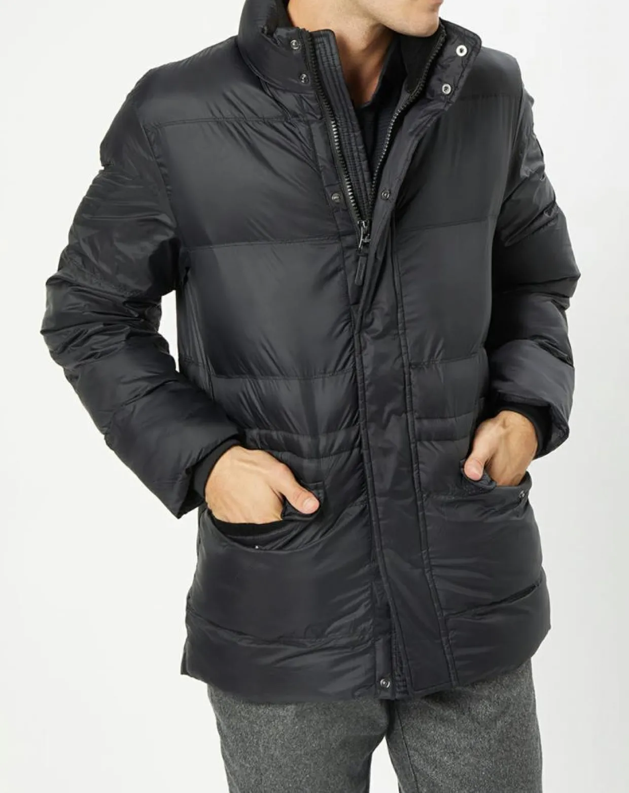 Doudoune 3/4 noire-Hackett London Best