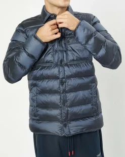 Doudoune Aston Martin Racing Shiny bleue-Hackett London Clearance