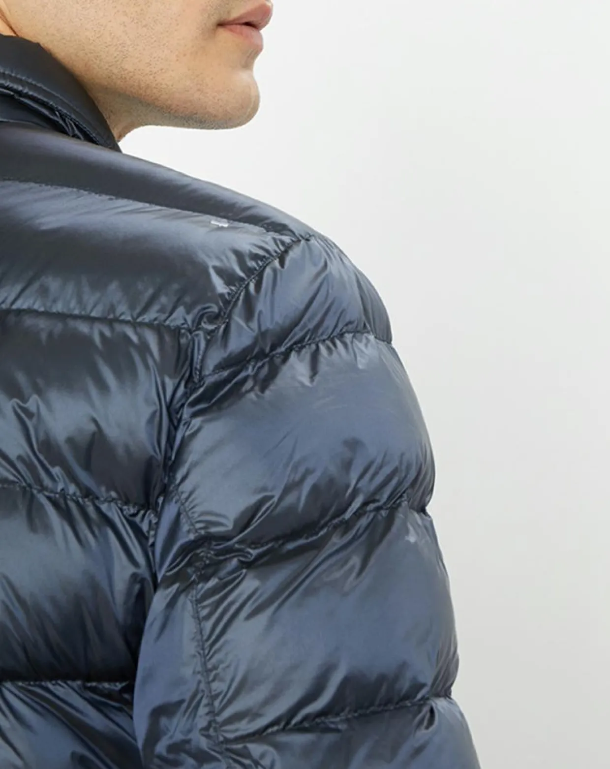 Doudoune Aston Martin Racing Shiny bleue-Hackett London Clearance