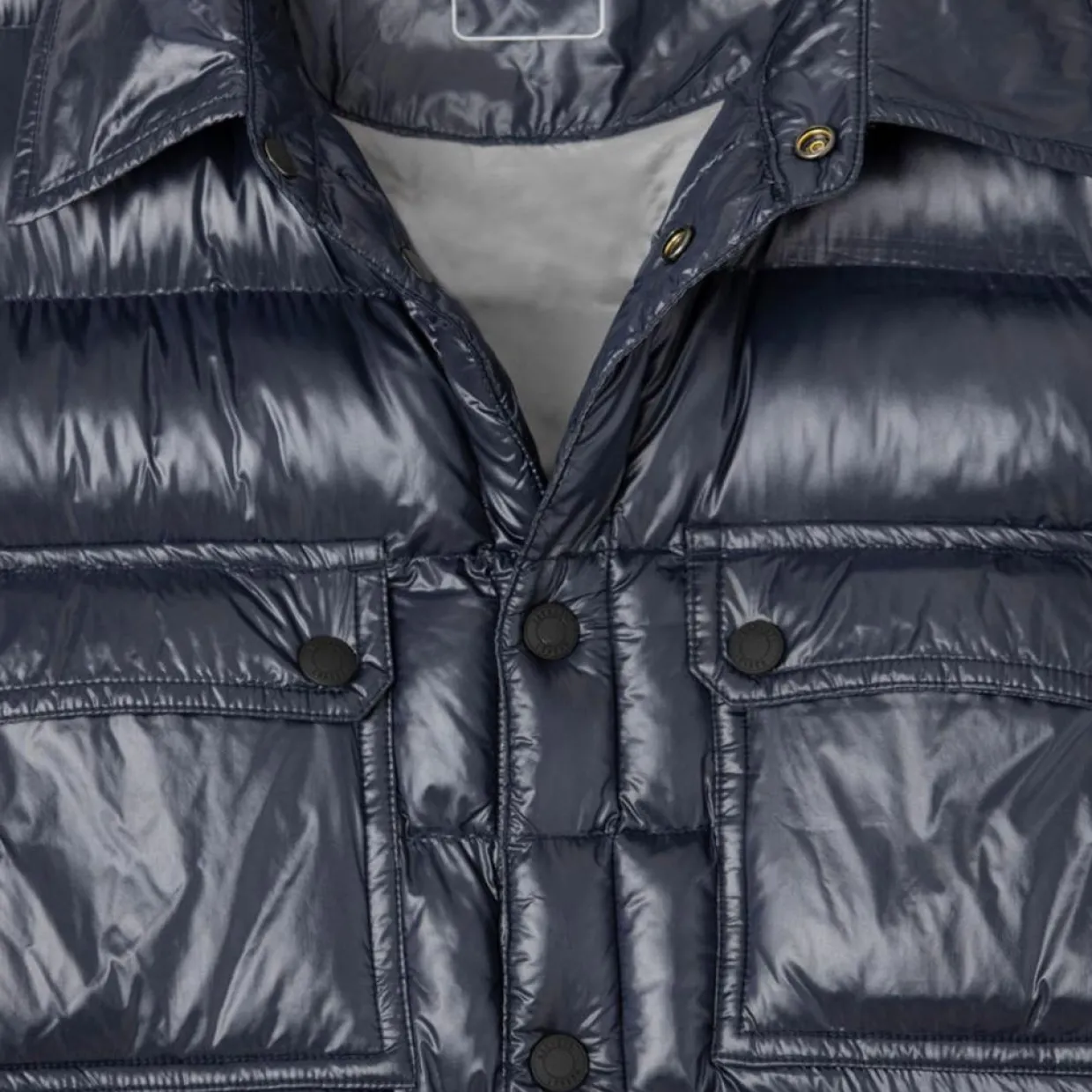 Doudoune Aston Martin Racing Shiny bleue-Hackett London Clearance