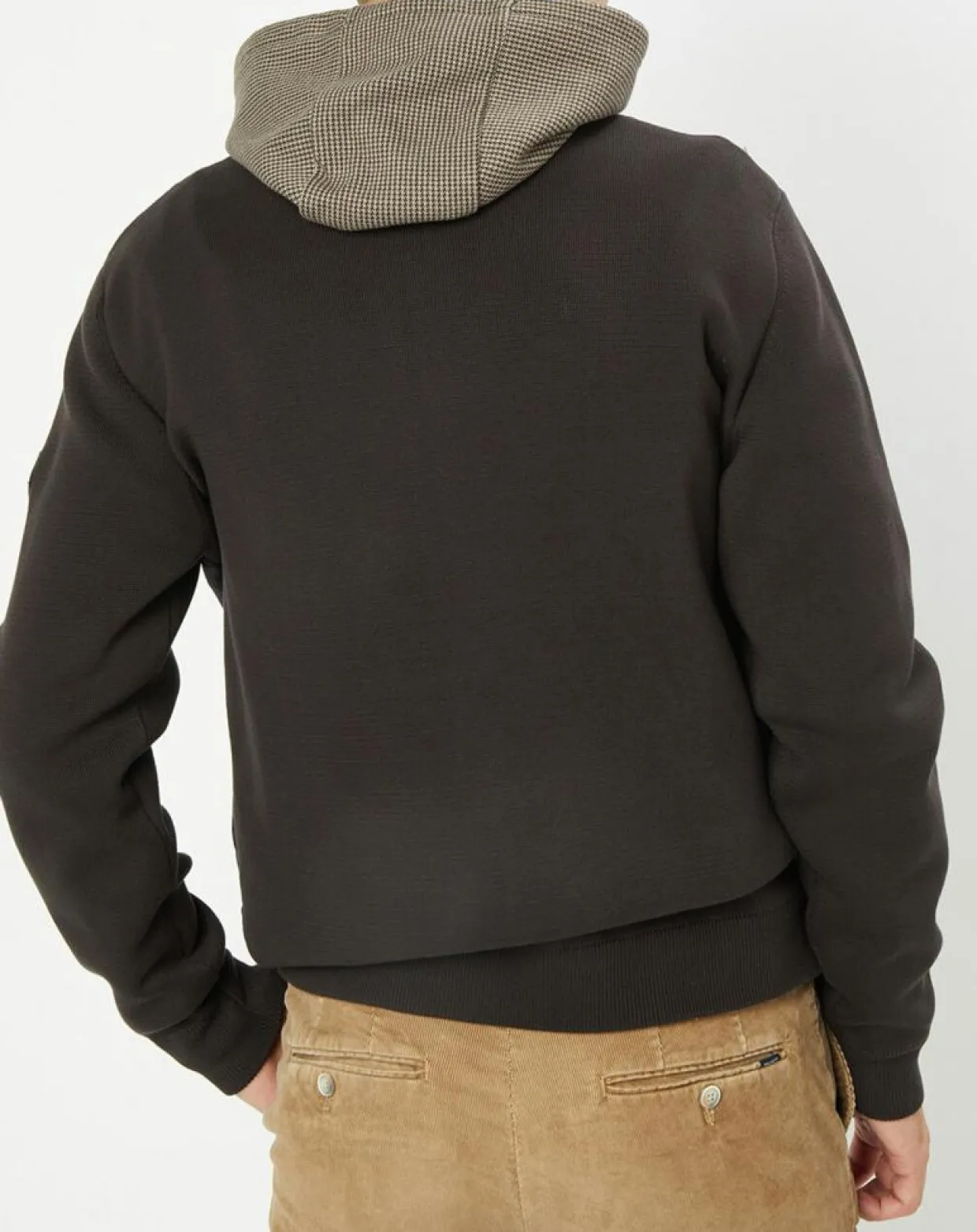 Homme Hackett London Manteaux^Doudoune Bi-matière Hybride Media noir/marron
