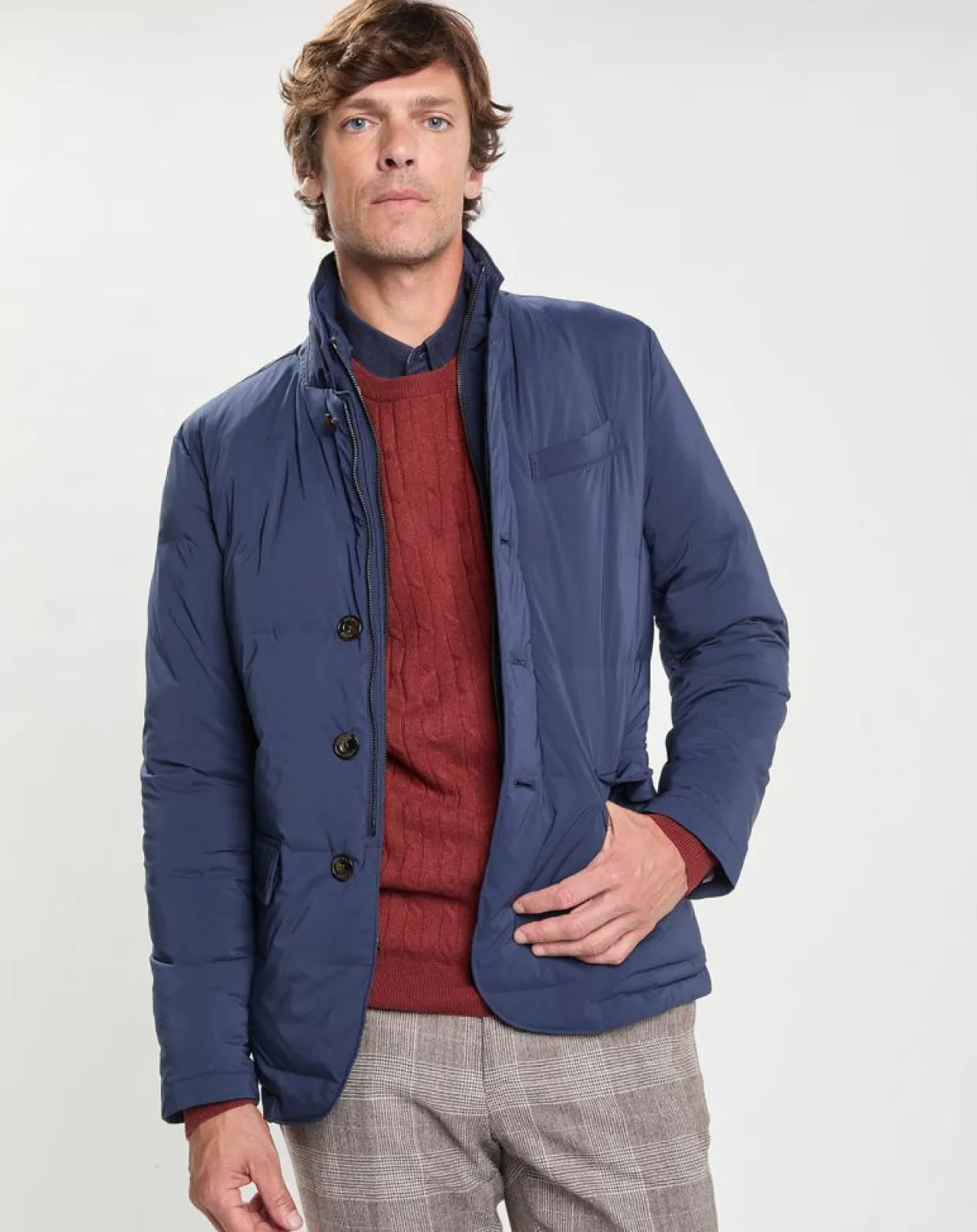 Homme Hackett London Manteaux^Doudoune Coud bleue