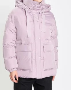 Doudoune courte à capuche violet clair-Marc O'Polo Best