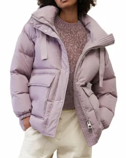 Doudoune courte à capuche violet clair-Marc O'Polo Best