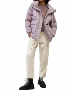 Doudoune courte à capuche violet clair-Marc O'Polo Best