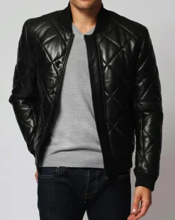 Doudoune en Cuir Andes noire-Chyston Online