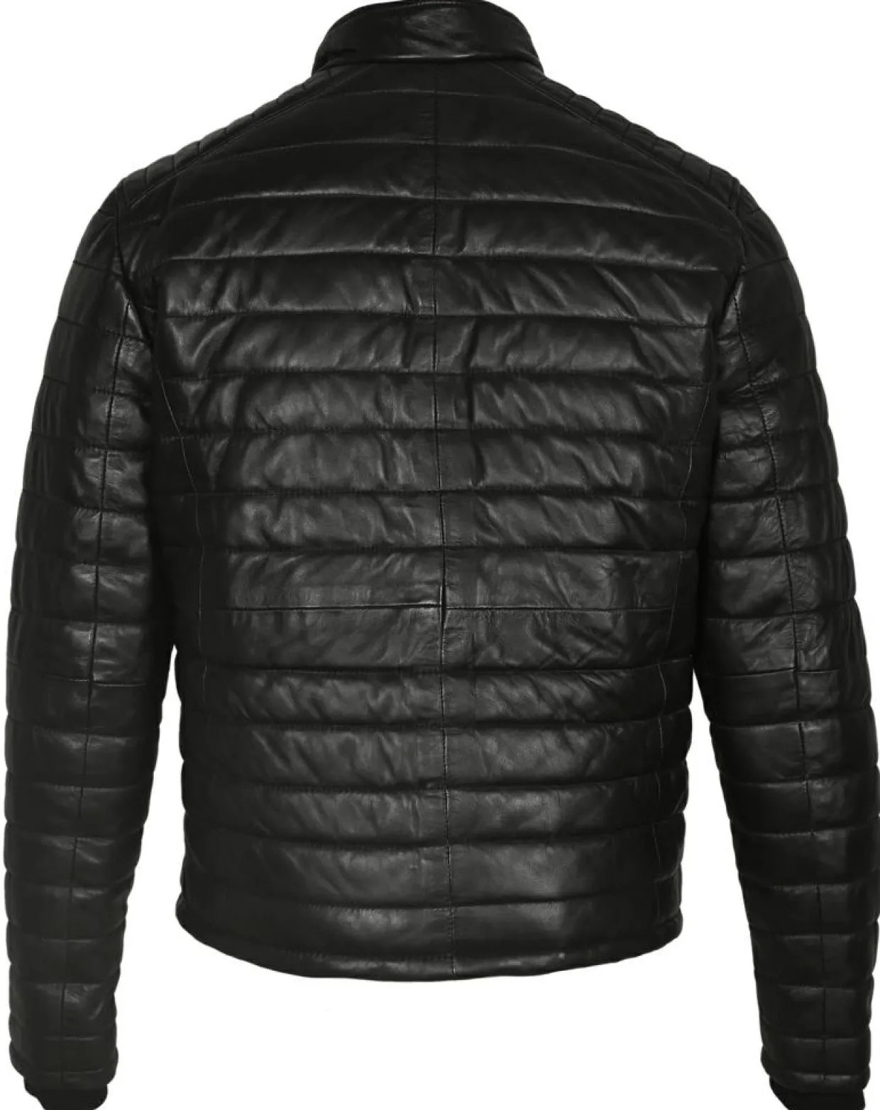 Doudoune en Cuir Anibal noire-Blue Wellford Best
