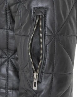 Doudoune en Cuir Kinabalu noire-Chyston New