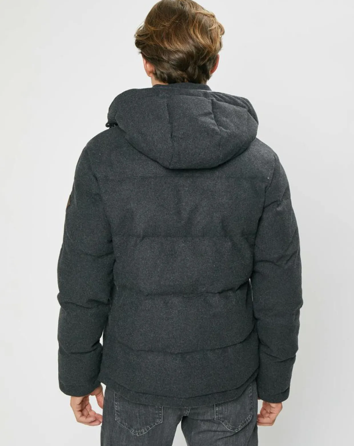 Homme Hackett London Manteaux^Doudoune en Flanelle Puffer gris foncé