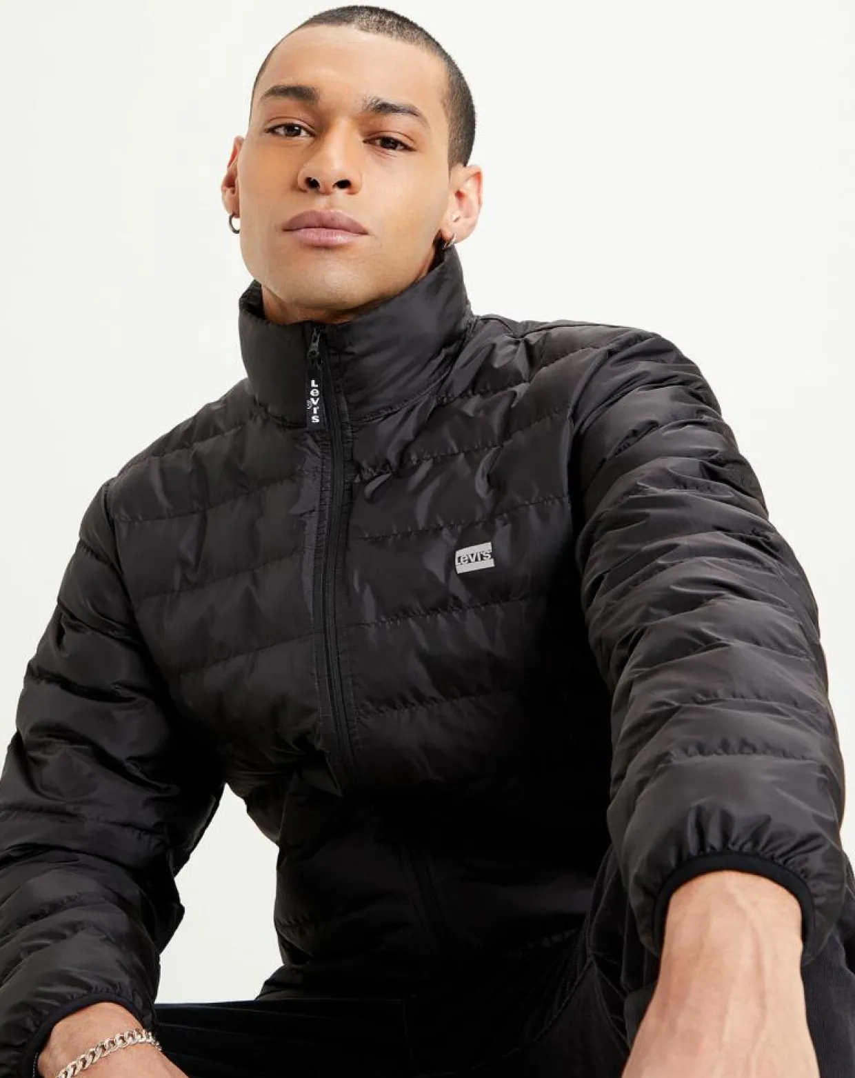 Doudoune fine Presidio pliable noire-Levi's® Clearance