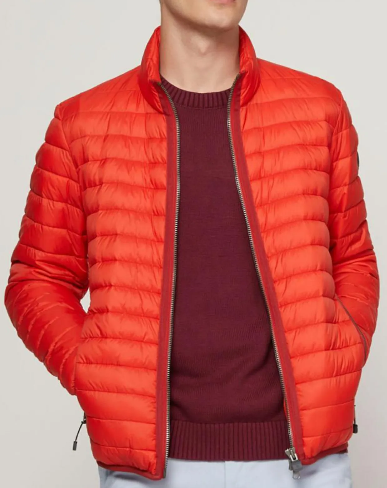 Doudoune light manches longues rouge-Marc O'Polo Outlet