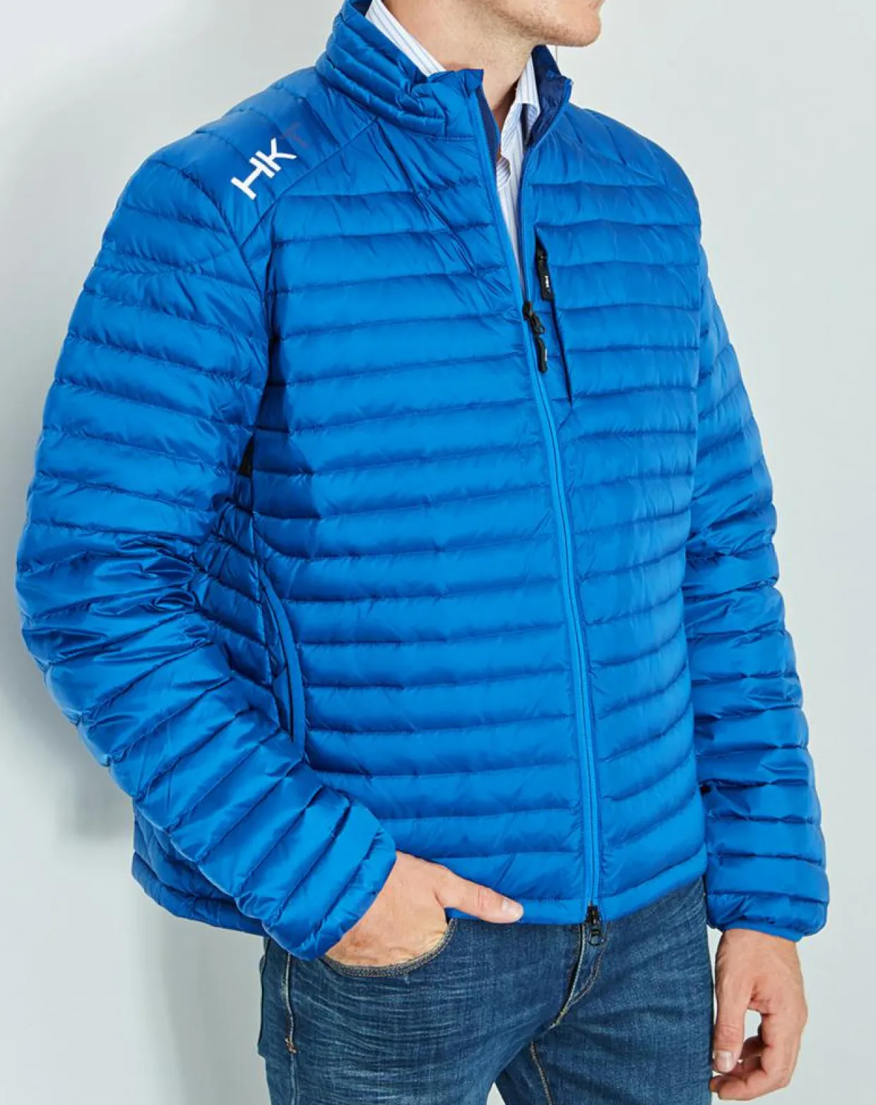 Homme Hackett London Manteaux^Doudoune light Ultra Down bleu clair