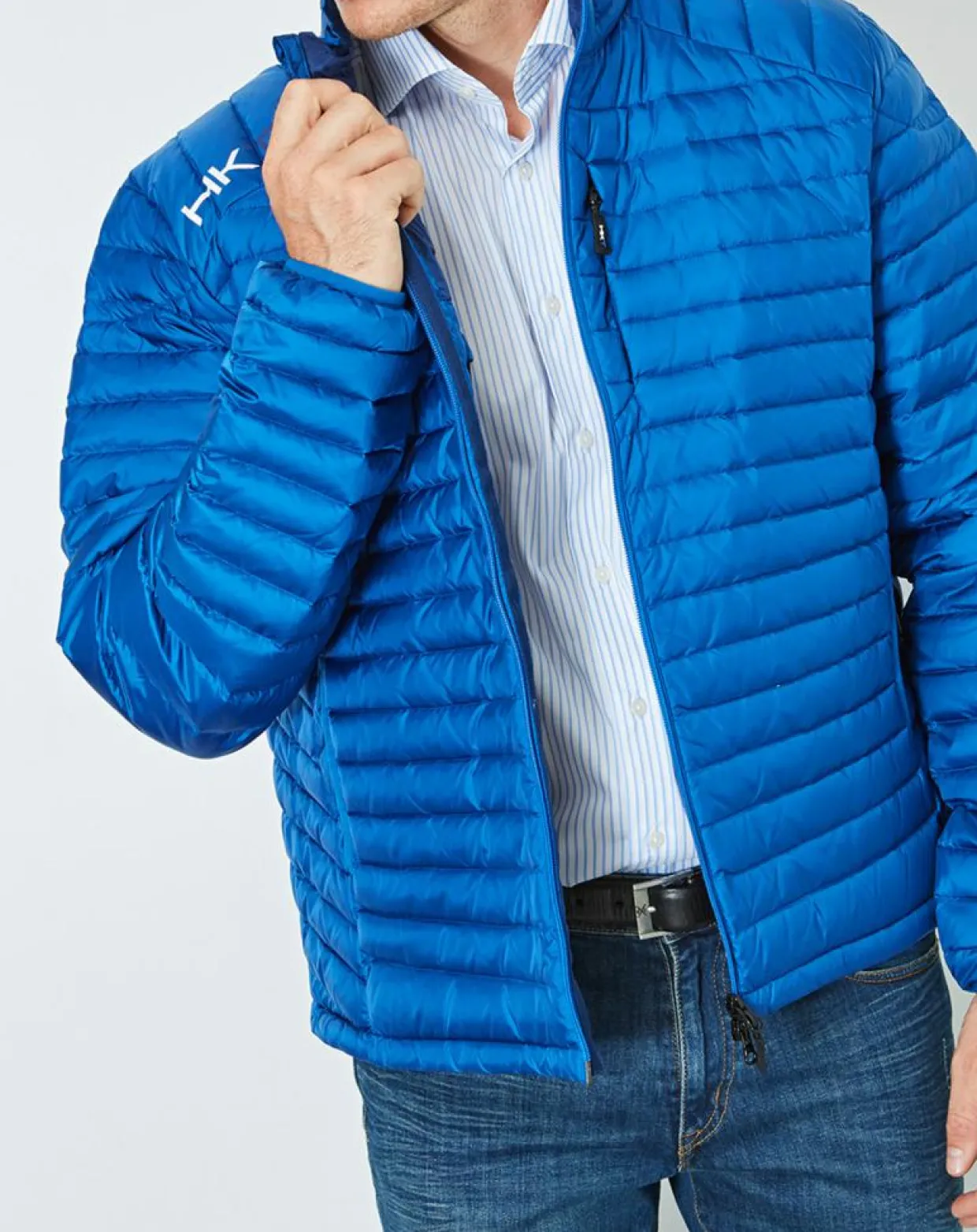 Homme Hackett London Manteaux^Doudoune light Ultra Down bleu clair