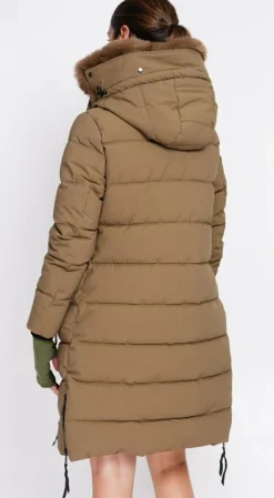 Doudoune longue marron-Assuili Sale