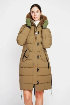 Doudoune longue marron-Assuili Sale