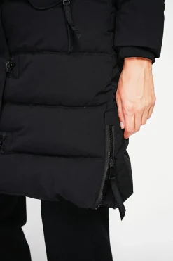 Doudoune longue noire-Assuili Discount