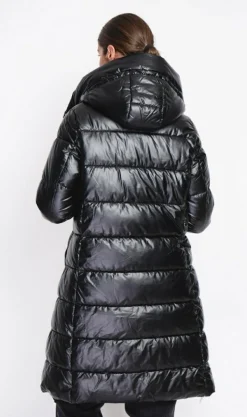 Doudoune longue noire-Assuili Discount