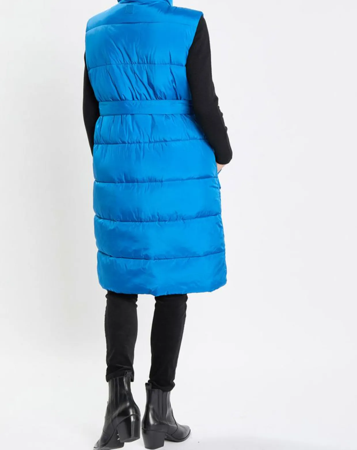 Femme Marc O'Polo Manteaux^Doudoune longue sans manches bleue