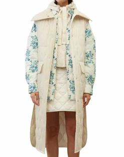 Doudoune longue sans manches padded beige-Marc O'Polo Hot
