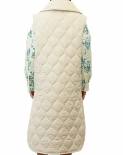 Doudoune longue sans manches padded beige-Marc O'Polo Hot