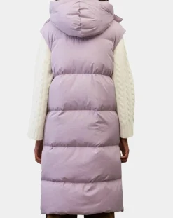 Femme Marc O'Polo Manteaux^Doudoune longue sans manches 3 poches violet clair