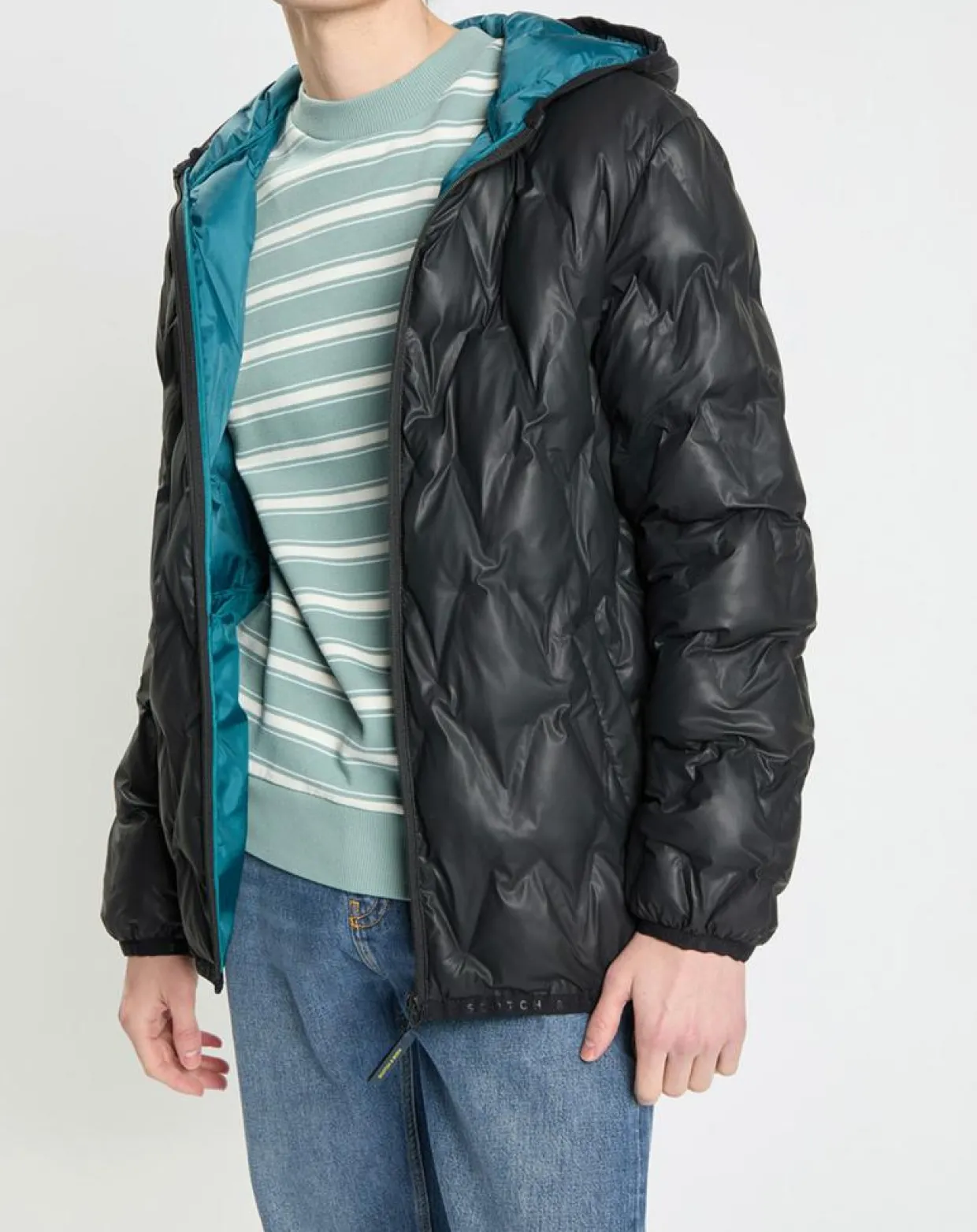Doudoune rembourrage repreve noire-Scotch & Soda Clearance