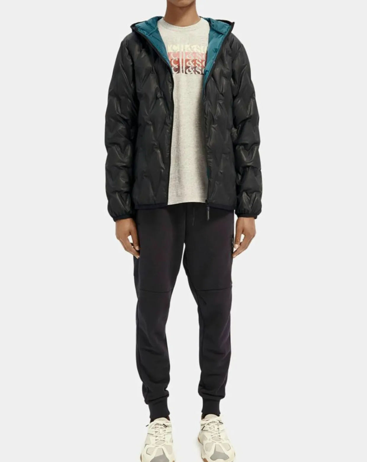 Doudoune rembourrage repreve noire-Scotch & Soda Clearance