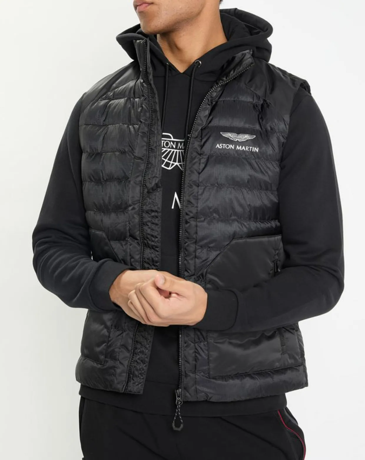 Homme Hackett London Manteaux^Doudoune sans manches Aston Martin Racing noire