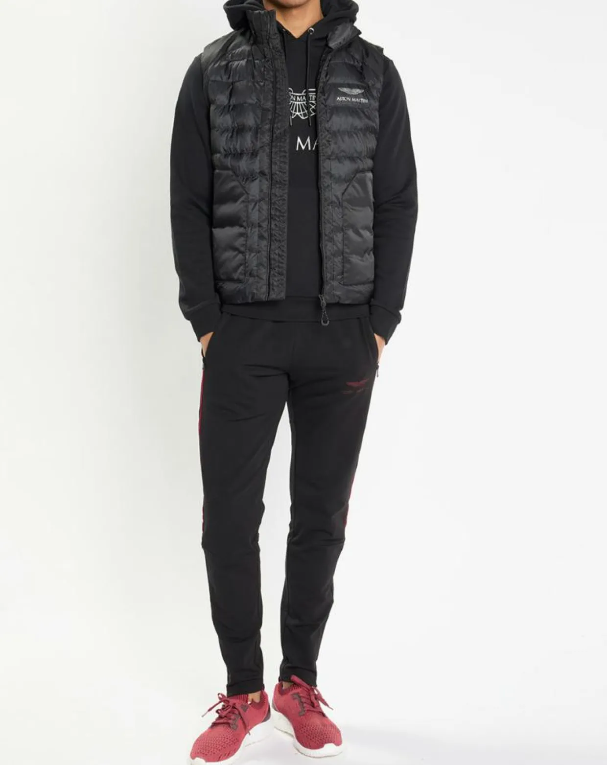 Homme Hackett London Manteaux^Doudoune sans manches Aston Martin Racing noire