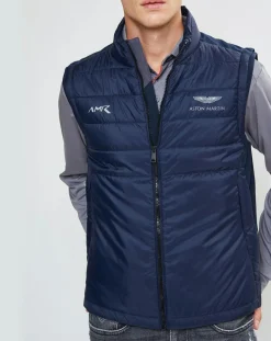 Homme Hackett London Manteaux^Doudoune sans manches Aston Martin Racing bleue