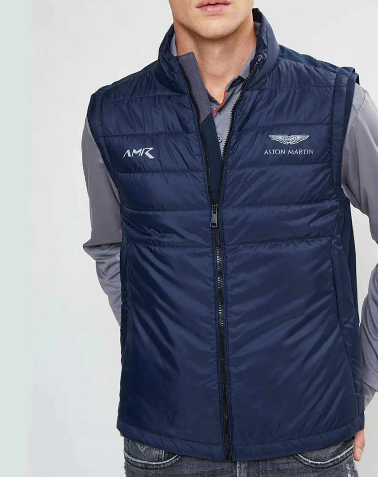 Homme Hackett London Manteaux^Doudoune sans manches Aston Martin Racing bleue