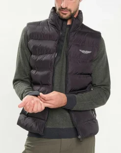Homme Hackett London Manteaux^Doudoune sans manches Aston Martin Racing noire
