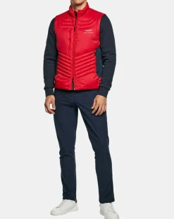 Doudoune sans manches Aston Martin Racing rouge/bleu-Hackett London Clearance
