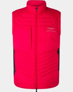 Doudoune sans manches Aston Martin Racing rouge/bleu-Hackett London Clearance