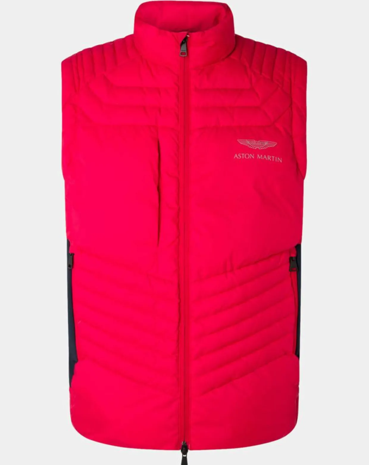 Doudoune sans manches Aston Martin Racing rouge/bleu-Hackett London Clearance
