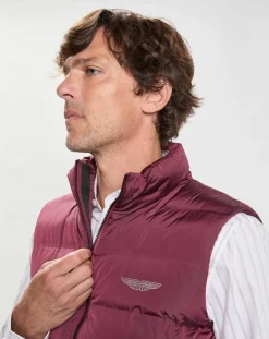 Homme Hackett London Manteaux^Doudoune sans manches Aston Martin Racing bordeaux